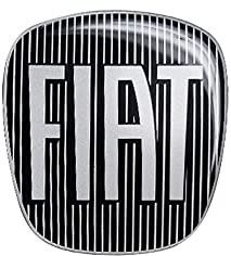 Fiat 14186E 3D Aufkleber Logo Grande Punto, Hinten, Schwarz, 71 x 65 mm