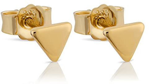 NKlaus Paar Dreieck Ohrstecker klein 4mm schlicht geometrisch 333 Gelb Gold 8 Karat 13171