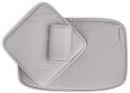 Hochstuhl YIPPY Kissen Set von Moji - bequeme Sitzkissen, Rückenpolster & Schrittpolster - Holz Hochstuhl Zubehör für Babys & Kinder - ab ca. 6 Monate - schnelle Klettbefestigung (birch)