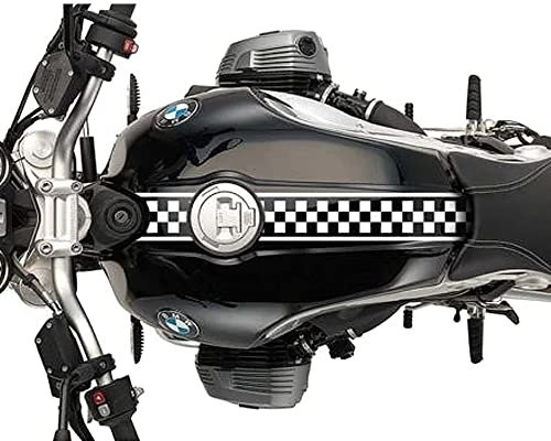 Motorrad Aufkleber Racing Cafe Racer Sticker weiß