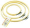 SZCXDKJ 3 Stück 3 Größen Runde Bambus Stickrahmen Kreis Kreuzstich Hoop Ring zum Basteln Nähen, mit Goldöhren-Sticknadeln, Stickrahmen