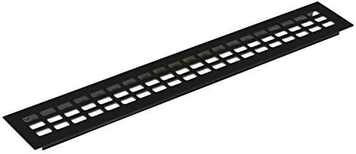 vasalat Luftgitter 400x80mm AL schwarz elox Rejilla de ventilación, Negro, 400 x 80 mm