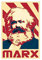 RIPEX Karl Marx Leinwand-Poster, Schlafzimmer, Dekoration, Sport, Landschaft, Büro, Raumdekoration, Geschenk, ohne Rahmen, 30 x 45 cm