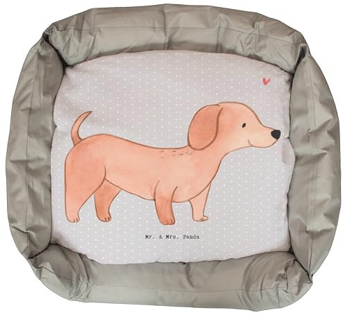 Mr. & Mrs. Panda Hundekörbchen Dackel Kurzhaardackel Lebensretter - Geschenk, Dachshund, Valentinstag, Hund, Welpen, Teckel, Vatertag, Weihnachten, Muttertag