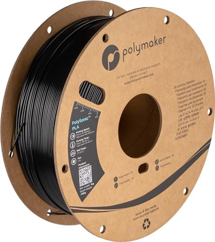 Polymaker PolySonic High Speed PLA - 1kg - Black