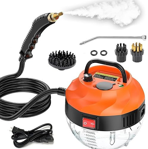 Steam Cleaner Handheld, 2500W High-Pressure 6 Speeds Steam Cleaners for Cleaning, Portable Steam Cleaners for Home Use, Clean Steamer for Upholstery Kitchen Bathroom Grout Tile Car Detailing
