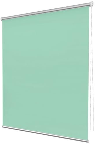 Verdunkelungsrollo Klemmfix Ohne Bohren 100 x 240 cm Sonnenschutz Blickdicht Verdunkelungsrollo Thermorollo Einfache Installation für Schlafzimmer, Zart Grün