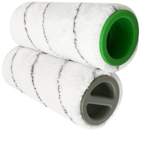 Donkivvy Lot de 2 brosses à rouleau en microfibre compatibles avec pour Karcher FC3D FC5 FC7 sans fil