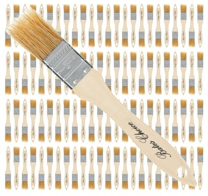 Bates- Chip Paint Brushes, 1 Inch, 96 Pack, Chip Brush, Brushes for Painting, Paint Brushes, Stain Brushes for Wood, Natural Bristle Paint Brush, 1 Inch Paint Brush, Chip Paint Brushes for Paint
