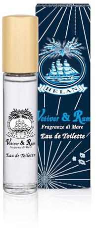 Helan Vetiver & Rum - Parfum pour homme avec des notes épicées de poivre noir, Eau de Toilete pour homme avec un parfum floral, 10 ml