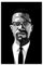 MExmeb Malcolm X Leinwand-Poster, Schlafzimmer-Dekor, Sportlandschaft, Büro, Raumdekoration, Geschenk, ungerahmt, 30 x 45 cm