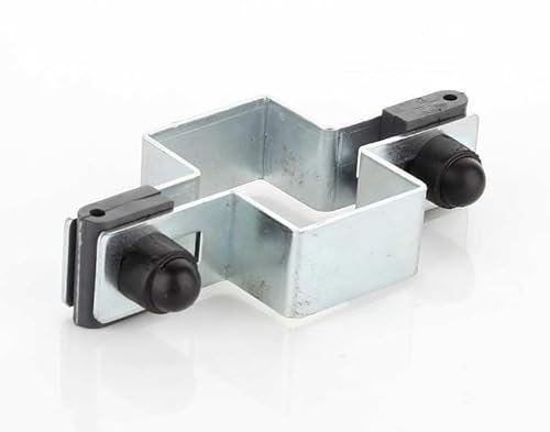 Collier de serrage rectangulaire complète 60x40mm pour fil de Ø4mm de diamètre - Galvanisé pour poteaux de clôture - Pinces de clôture, pince, pince de jambe de force, pince de poteau