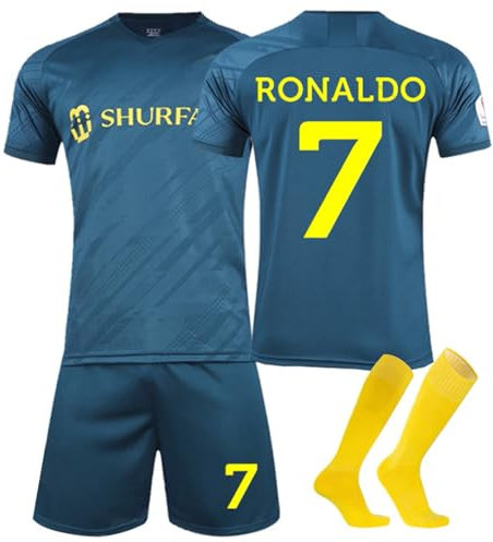 Fußball Trikot Nr.7, Hause/Auswärts 7 Fußball Trikot für Kinder Erwachsener, Nr.7 Fussball Trikot Shorts Socken für Jungen Herren