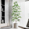 Keeplush Planta Artificial Olivo 210cm Alta, Planta Artificial Grande con 1260 Hojas, Plantas Artificiales Interior Decorativas para Oficina Hogar DEC