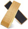 2er Pack Holz-Türstopper - Rutschfeste Türstopper boden für alle Türtypen und Oberflächen - Jeder Türkeile 1,4 Zoll dick, 4,3 Zoll lang mit Gummi - Door Stopper