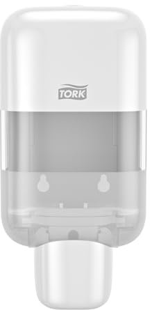Tork Mini Spender für Seifen und Händedesinfektionsmittel Weiß S5, geeignet für Schaumseife, Flüssigseife, Gel und Lotion, Elevation Design, 565200, 6 Stück