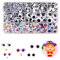 OWLMATE 750 Pièces Yeux Autocollants, Yeux Mobiles Autocollants Yeux de Securite Amigurumi pour Fournitures Créatives, Scrapbooking DIY, Accessoires de Jouets(6/8/10/12/15/18 mm)