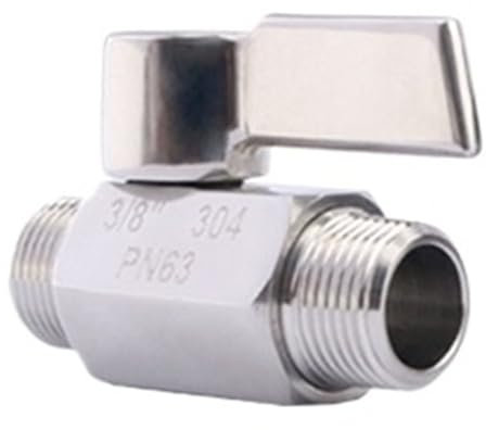 VPCPWTYZY Mini Robinet à Bille en Acier Inoxydable SU304, 1/8 1/4 3/8 1/2 3/4/1 BSP NPT, Filetage mâle Femelle for Eau, Huile, Acide, Robinet à Bille à 2 Voies Catholic(DN25-NPT,Male to Male)