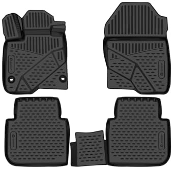 Element 3D Gummimatten Set passend für Honda CR-V (VI) | 2022-> | 100% passgenaue Auto Fußmatten Gummimatten Auto, Auto Fussmatten Gummi