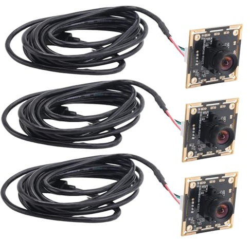 Junterone 3-Teiliges Kameramodul 100 Grad OV9732, 2 M Kabel, 1280 X 720, 30 Fps, Kompatibel mit Autodarts.Io, USB-Laufwerk Gratis