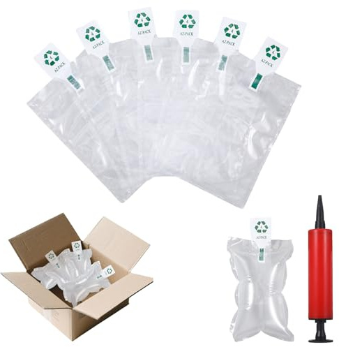 100 Stück Verpackungschips LuftpolsterkissenVerpackungsmaterial Luftpolsterkissen Luftpolsterfolie​​ Transparent 10x15 cm/3.94x5.91in Verpackungsmaterial​​ mit Pumpe, ​​für Ort verschieben und Pakete