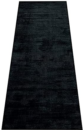 Moderner waschbarer, rutschfester Küchenteppich, Läufer, schwarz, 3 m lang, für Küche, Flur, Wohnzimmer, Schlafzimmer, 60 x 300 cm