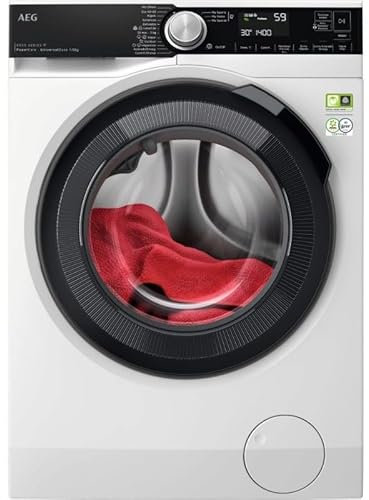 AEG Lavadora de Carga Frontal 10 kg LFSR8514L6O, 1400 rpm, Libre Instalación, Tecnología PowerCare, Programa Vapor ProSteam, PreciseWash, Cajón Universal, Conectividad WiFi, Display LCD XXL, Blanco