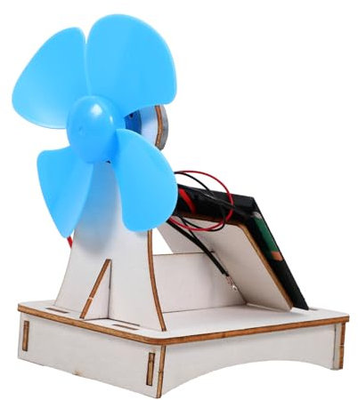 Sosoport 1 Satz DIY Solar Fan Experimentierkasten für Lernspielzeug für Wissenschaftsprojekte für Physik und Ingenieurausbildung Fördert Kreatives Lernen und Experimentieren mit Windenergie