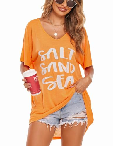 Ekouaer Mesdames Chemisier Robe de Plage V-Cou Maillots de Bain Bikini Cover Up Beach Swimsuit Cover Up