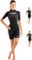 CRESSI Med X Lady Shorty Wetsuit Black/Pink/Grey 2.5mm XL/5 - Kurzer Neoprenanzug für Damen aus 2,5 mm Hochelastischem, Schwarz/Rosa/Grau, XL/5