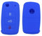 Happyit Custodia in Silicone per Chiavi Auto per Volkswagen VW Polo Passat B5 Golf Jetta Mk6 Scirocco Beetle (Blu Scuro)