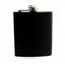 8oz (225ml) Coloured Stainless Steel Hip Flask (Matt Black)