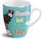 Nici Tasse Schwarzes Einhorn Carbon Flash ' Heute ist dein Tag ' schöne fröhliche Farben, Durchmesser 8 cm, Höhe 10 cm, Volumen 300 ml, ideal als Geschenk für Kinder zum Geburtstag, zur Einschulung