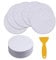 SENSOUSONG 40 Pieces Round Non-Slip Safety Shower Treads Self Adhesive Bathtub Stickers Round Non-Slip Bath Stickers 10 cm/4 Inch, Clear