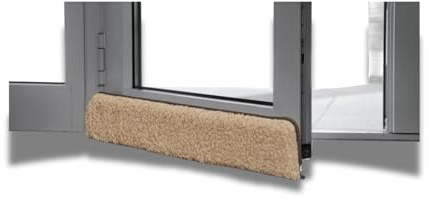 K. & N. Schurwolle 550 Schurwoll-Zugluftstopper für Türen 80 cm, Hellbraun