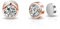 Philip Jones Rose Gold Plated 6mm Magnetic Clip On Earrings Created with Zircondia® Crystals