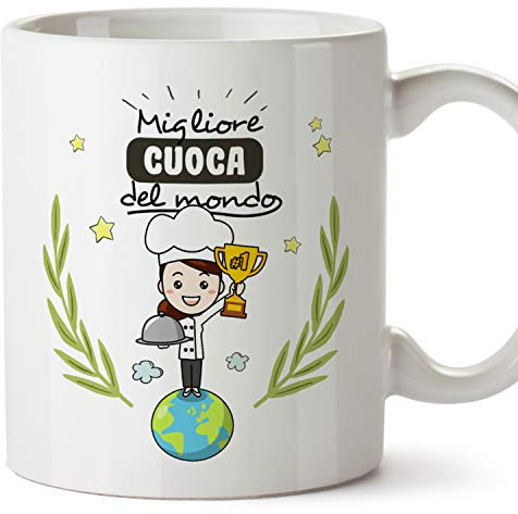 MUGFFINS Tazza Cuoca (Migliore del Mondo) - Idee Regali Originali Ospitalità