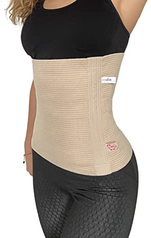 proslim T-active Merino Wool Kidney Warmer, Back Warmer, Hip Waist Warmer, for Men and Women, 89% Natural Materials, Beige, Perfect for Sports, Working or Walking (3 (S/M))