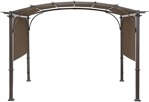 Doubleton - Copertura di ricambio universale per Pergola L-PG080PST, 200 x 205 cm, colore: Marrone