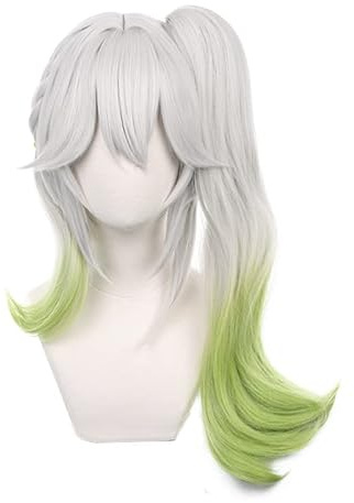 OSIAS Farbverlauf Nahida Genshin Impact Cosplay Perücke für Frau und Mädchen