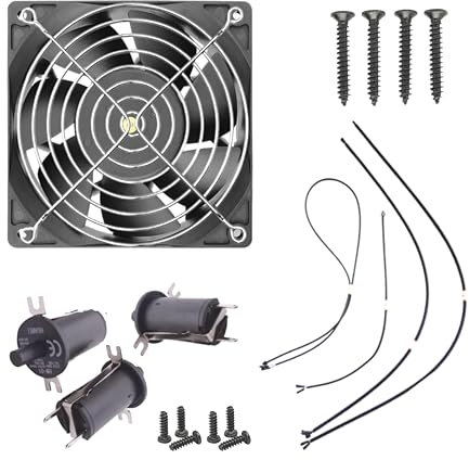 Replacement Fan and Lid/Door Switch Kit for Masterbuilt Gravity Series 560/800/1050 Digital Charcoal Grill and Smoker Combo