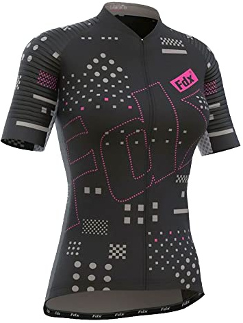 FDX All Day Women's Cycling Jersey Breathable Short Sleeves Bike Top | Ride comfortably in a breathable cycling jersey with quick-dry fabric and short sleeves for all-day performance