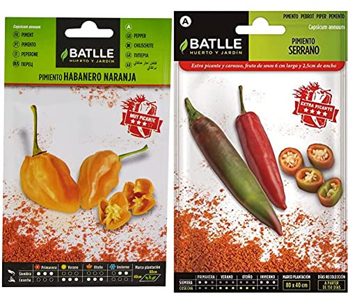 Pimiento Habanero Naranja & Pimiento SERRANO