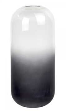 Lambert [W Vase Glas Anthrazit H 28,5 cm D 12 cm Matt/Klar