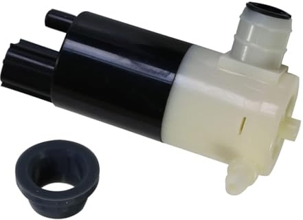 Unifizz Bomba de limpiaparabrisas con arandela de repuesto OEM # 05103452AA 05011807AB 55077241AA 05013160AA para Chrysler para Dodge para Ford y Jeep para Lincoln