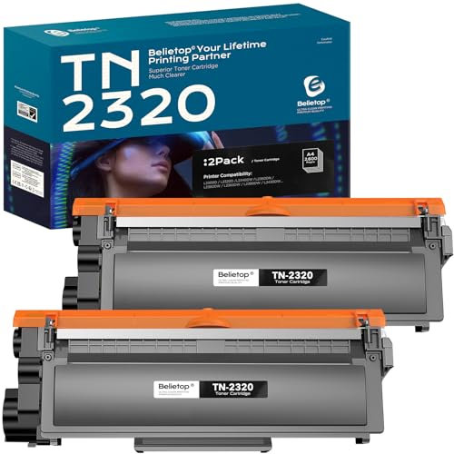 belietop TN2320 Kompatible Toner für Brother TN-2320 TN-2310 Toner für Brother MFC-L2700DW MFC-L2700DN MFC-L2720DW HL-L2340DW HL-L2300D DCP-L2520DW DCP-L2540DN MFC-L2740DW HL-L2360DN(2 Schwarz)