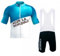 SGCIKER 2024 Herren Pro teamAG2R Radtrikot Set, Kurzarm Fahrrad bekleidung Lätzchen Kurzsets Gel Pad（2XL