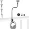 AceTaken Brio 101 - Soporte de abrazadera para cámara web, soporte magnético giratorio de 24 pulgadas con gancho para auriculares compatible con cámaras web Logitech Brio 100 101,301 300,500, Brio 4K,