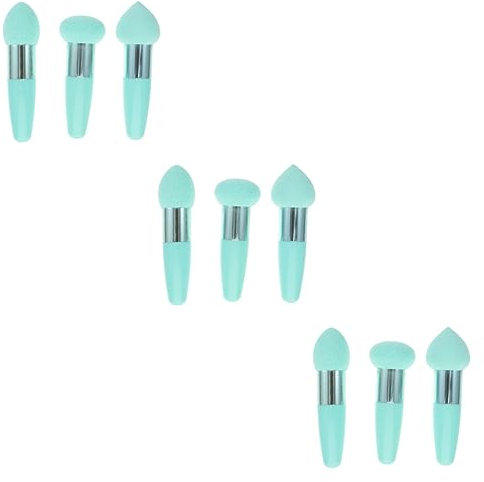 FRCOLOR 9 Stk Kleiner Pilz-make-up-stift Reise-foundation-pinsel Geschmeidiger Make-up-schwamm Mini-bürste Bilden Mini-schneebesen Pp Trockene Grundierung Reisen Gesicht