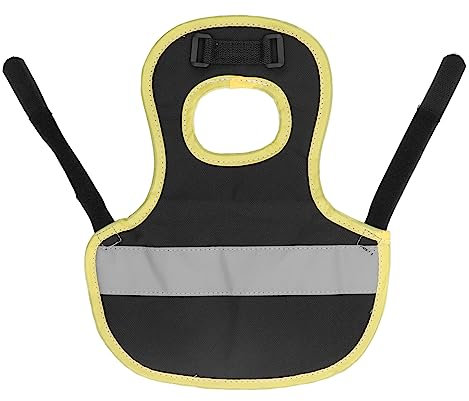 Harness Weste Leichtes Geflügel Geschirr Feder Schutz Hennen Weste Hühner Kleidung Haustier Reflektierende Weste Mit Gurt Für Hühnerente Gänse(Schwarz)